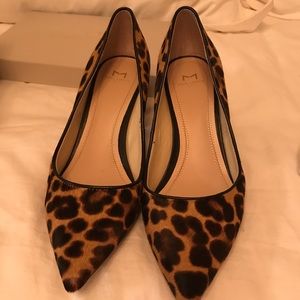 Leopard kitten heels